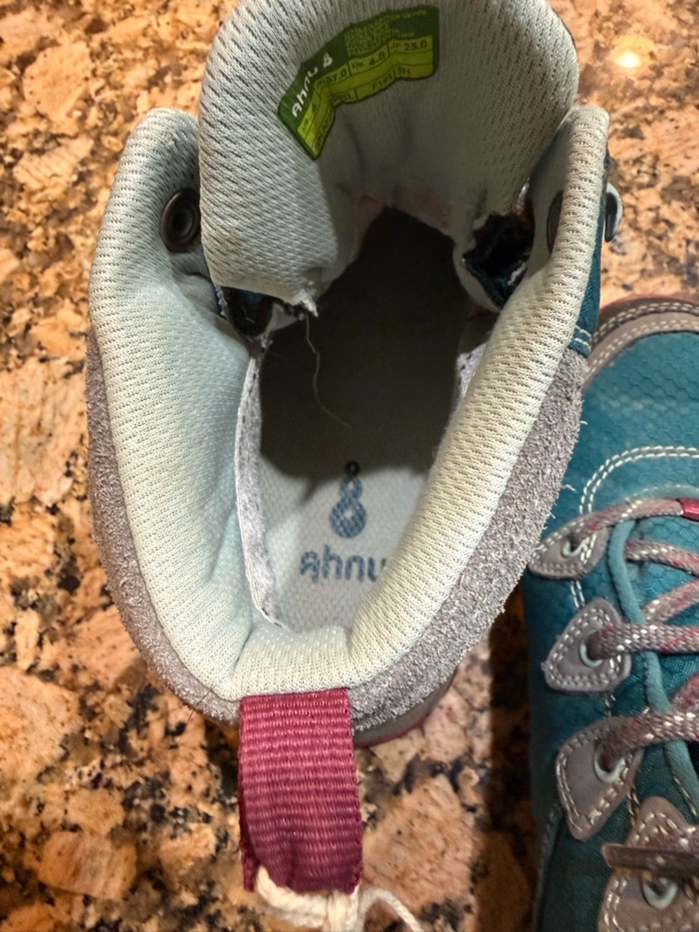 Ahnu Teal and Gray Outdoor Boots size 6 ladies - Picture 12 of 12